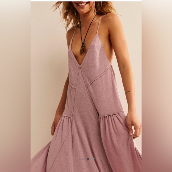 Free People Eros Maxi Dress in Candy Lilac, Size Medium / NWT! - Picture 2 of 6